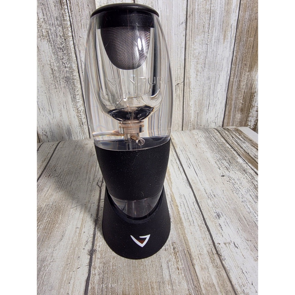 Vinturi Essential Red Wine Aerator with No-Drip Stand and Filter Screen Black - Picture 8 of 8